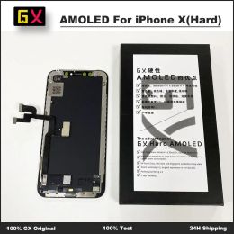 Originele GX -schermen Touchscreen Digitizer -assemblage voor iPhone X XR XSMax 11 12 13pm OLED Display No Dead Pixel vervangende onderdelen
