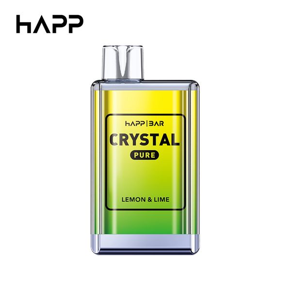 Original HAPP Crystal 6k 7k Puffs Vape Bar 1500mAh Batería desechable 6000 7000 Puffs E Cigarrillos Dispositivo Einweg Vapes China Fábrica Modelo privado