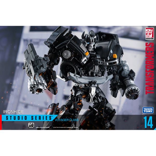 HASBRO TRANSFORMADORES ESTUDIO ESTUDIO ESTUDIO ESTUDIO 14 Ironhide Voyager Clase de 165 mm Juguetes Robot Figura Figura Modelo de auto Regalo