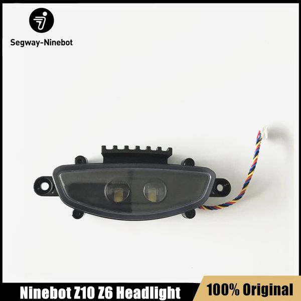 Piezas originales de faro de patinete eléctrico de autoequilibrio para Ninebot One Z10 Z6 monociclo patín Hoverboard accesorios de luz delantera