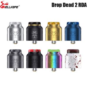 Original Hellvape Drop Dead 2 RDA double bobine Postless pont de construction 24mm diamètre Cigarette électronique BF broche atomiseur