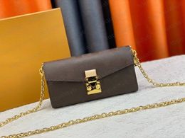 Bolso bandolera Original de alta calidad, mini bolsos de lujo de diseñador a la moda, monederos, bolso VINTAGE, marca de mujer, estilo clásico, cuero genuino