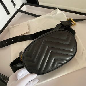 Luxe Ontwerpers Dames Marmont mini Heuptassen Riem Taille Portemonnees Borsttas Mode Crossbody Klassieke Dames Cross Body Handtassen Leer Dame Schoudertas