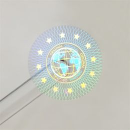 Originele holografische stickers Sabellenbeveiliging Labelvoid Transparante garantiesticker Aangepast 20x20mm 2000pcs 220607