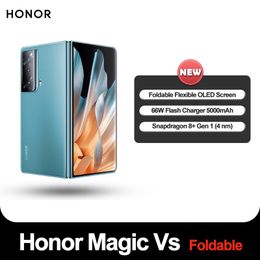 originele honor magic vs fold 5g smartphone snapdragon 8+ gen1 12g 512g 7.9 inch 261g oled 120hz nfc 66w 5000mah magic os nieuw