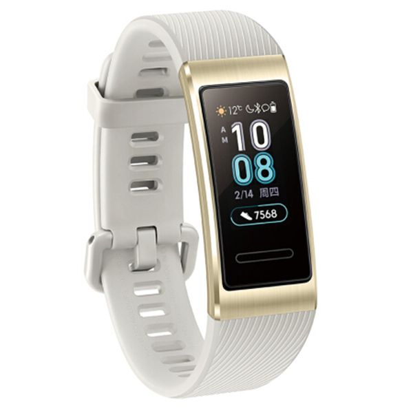 Original Huawei Band 3 Pro GPS NFC Pulsera inteligente Monitor de ritmo cardíaco Reloj inteligente Rastreador deportivo Reloj de pulsera de salud para Android iPhone iOS