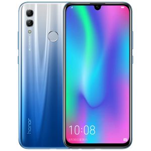 Téléphone portable d'origine Huawei Honor 10 Lite 4G LTE 4 Go de RAM 64 Go de ROM Kirin 710 Octa Core 6,21 pouces Plein écran 24MP ID d'empreintes digitales Téléphone mobile