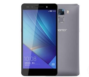 Téléphone portable d'origine Huawei Honor 7 4G LTE Kirin 935 Octa Core 3 Go de RAM 16 Go 32 Go 64 Go ROM Android 5,2 pouces 20MP ID d'empreintes digitales Téléphone mobile
