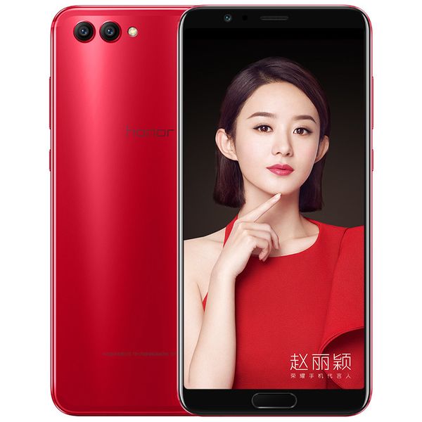 Téléphone portable d'origine Huawei Honor V10 4G LTE 6 Go de RAM 64 Go de 128 Go de ROM Kirin 970 Octa Core Android 5,99