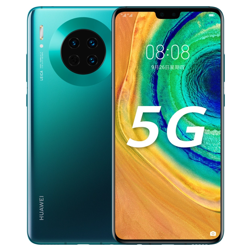 원래 Huawei Mate 30 5G 휴대 전화 8GB RAM 128GB 256GB ROM Kirin 990 Octa Core 40MP AI NFC IP53 4200mAh 안드로이드 6.62 