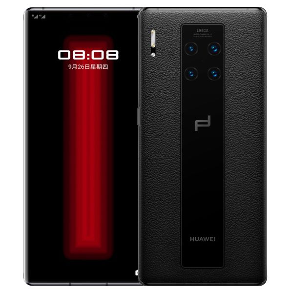 Téléphone portable d'origine Huawei Mate 30 RS Porsche 5G 12 Go de RAM 512 Go de ROM Kirin 990 40MP NFC OTG HarmonyOS 6,53
