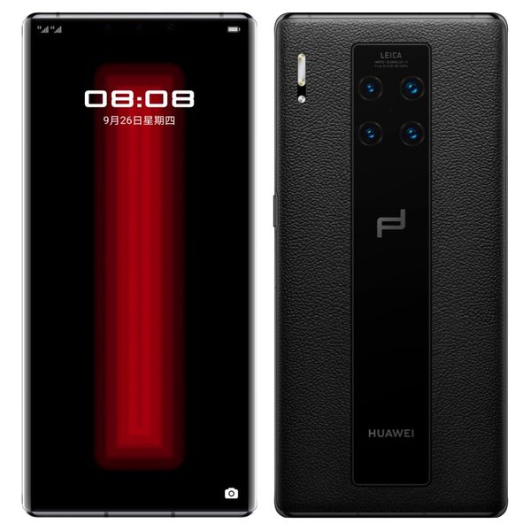 Téléphone portable d'origine Huawei Mate 30 RS Porsche 5G 12 Go de RAM 512 Go de ROM Kirin 990 40.0MP NFC 4500mAh HarmonyOS 6.53