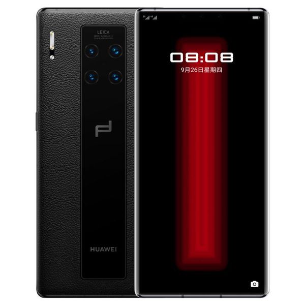 Huawei Mate 30 RS Porsche Design 5G Téléphone mobile 12 Go RAM 512GB ROM KIRIN 990 40MP NFC OTG Harmonyos 6.53 