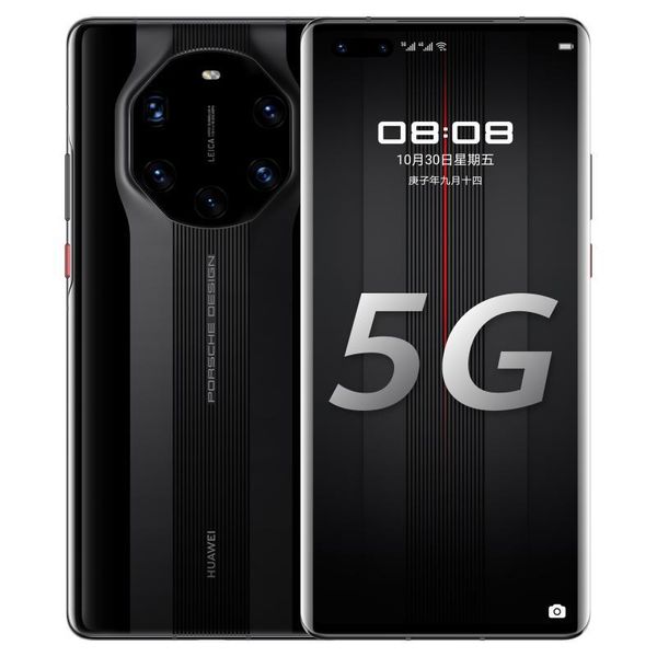 Original Huawei Mate 40 RS Porsche Design 5G Teléfono móvil 8GB RAM 256GB ROM Kirin 9000 50.0MP NFC OTG HarmonyOS 6.76 
