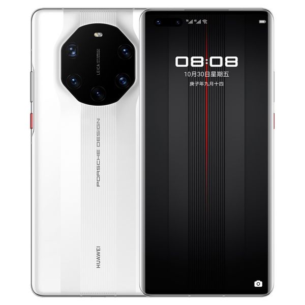Téléphone portable d'origine Huawei Mate 40 RS Porsche Design 5G 8 Go 12 Go RAM 256 Go ROM Kirin 9000 50.0MP NFC HarmonyOS 6.76 