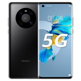 Téléphone portable d'origine Huawei Mate 40E 5G 8 Go de RAM 128 Go 256 Go de ROM Kirin 990E 64,0 MP AI AR NFC OTG 4200 mAh Android 6,5" incurvé plein écran d'empreintes digitales visage Smart Cell Phone