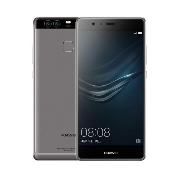 Original Huawei P9 4G LTE Teléfono celular 3GB RAM 32GB ROM Kirin 955 Octa Core HarmonyOS 5.2 pulgadas Pantalla 12.0MP Cámara Identificación de huellas dactilares Teléfono móvil inteligente