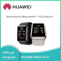 Original HUAWEI WATCH D Smartwatch Medição da pressão arterial Análise de ECG SpO2, sono, estresse, monitoramento da temperatura da pele