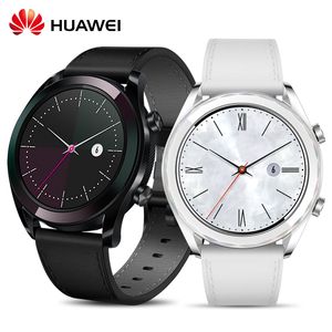 Montre Huawei Watch GT d'origine Support de montre intelligente GPS NFC Moniteur de fréquence cardiaque Montre-bracelet étanche Android 1.2 