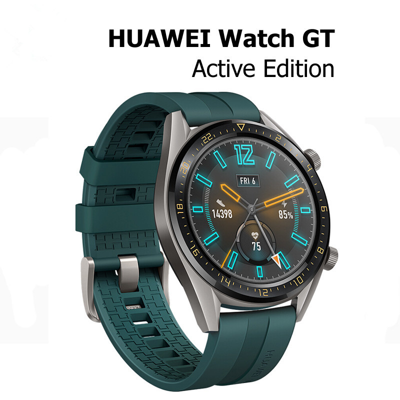 Original Huawei Watch GT Smart Watch med GPS NFC Hjärtfrekvens Monitor Vattentät Smart Armbandsur Sport Tracker Armband för Android iPhone