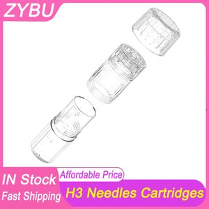 Originele hyd zijn h3 cartridges naald nano mesotherap tips micronoEDles verstelbare vloeistof output derma hydra pen naald 12 pins nano-hs hr mts kops 50 st