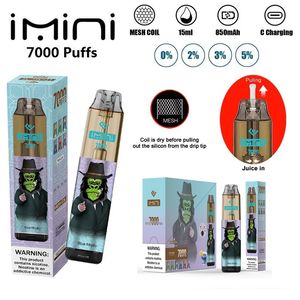 Tornado IMini original 7000 bocanadas desechables cigarrillos electrónicos POD Pens Batería de flujo de aire ajustable Vaporizador Recargable Vapor 9000 PUFS 2% 5% Compras en línea desde China