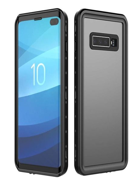Coque étanche IP68 d'origine pour Galaxy S10 Plus, Protection contre les chocs, la saleté et la neige avec Touch ID pour Samsung Galaxy S10 Case Cover3828557