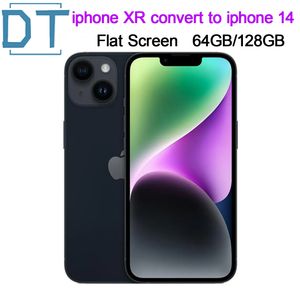 Originele iPhone XR In iPhone 14 Flatscreen mobiele telefoon ontgrendeld met iPhone 14 Boxcamera uiterlijk 3G RAM 64 GB 128 GB ROM MOBILEPHONE, A+UITSTEKEND