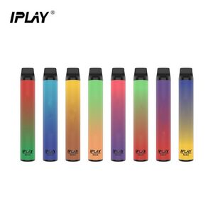 Originele IPLAY MAX 2500 Rookwolken Wegwerp E-sigaretten Vape Pen 8 ml Pod 1250 mah Batterij china Authentieke groothandel vapers desechables bladerdeeg
