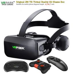 Originele J20 4K Virtual Reality 3D -bril Box Stereo VR Google Cardboard Headset Helmet voor Android -telefoon Max 67Rocker 240506