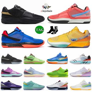 Original Ja 1 Hunger Fuel Ja1 Zapatos de baloncesto J1 Halloween Zombie Navidad Eybl Nacionales Hombres Mujeres Día Uno Zooms OG Zapatillas deportivas 36-46