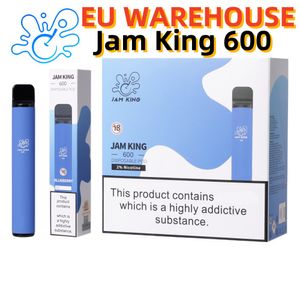 Original Jam King 600 puff vape pluma desechable E cigarrillo bang vape 2 ml vainas precargadas Sabor 20 mg cristal vape 550 mAh barra razz Personalizado OEMBang Tornado