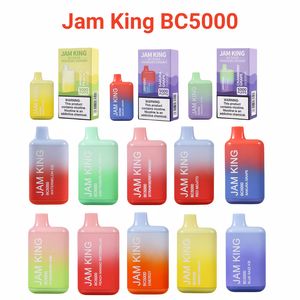 Barre de bouffée originale Jam King BC5000 vapes bouffée jetable 5000 barre elfe en gros Chine usine 13 ml prérempli 650 mah 50 mg vape rechargeable Poco