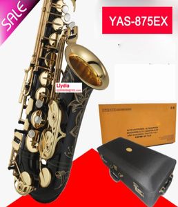 Originele Japan Saxophone Alto Yas 875Ex Professionele zwarte Gold Key Sax Saxofoon Saxofoon nikkel met mondstuk Reeds Neck 7991925