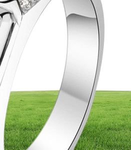 Originele sieraden Making 100 Real Solid Silver Rings Set Sona Diamond Betrokkenheid Wedding Ringen voor mannen Boy Geschenkmaat 7131970702