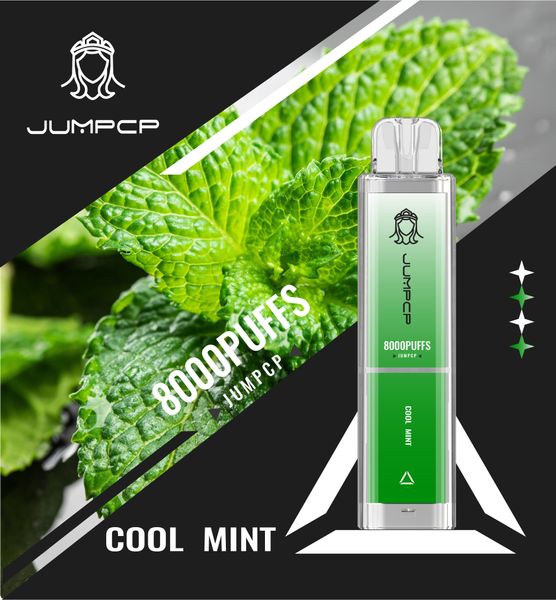 Original JUMPCP Crystal 8000 Puff E Cigarettes jetables Vape Pen 600mAh Batterie rechargeable 12 saveurs 2% 5% Capacité 15ml Boisson énergisante