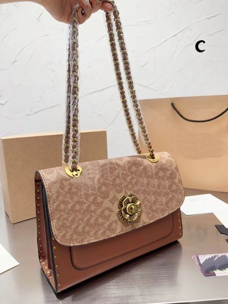 Original K or Camellia chaîne sac classique de haute qualité polyvalent créateur de mode épaule aisselle Internet célébrité modèle féminin facile à prendre emballage de boîte-cadeau