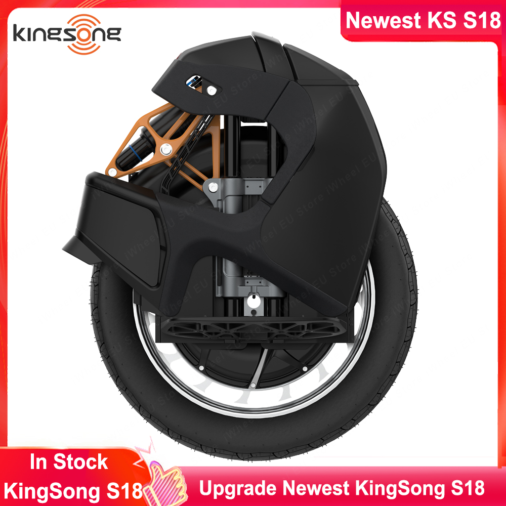 سكوتر كهربائي أصلي 2023 نسخة ترقية Kingsong S18 84V 1110WH Honeycomb Pedal Air Shock Assorbing Internation