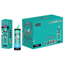 Originele LAVIE Cola plus 7500 trekjes Wegwerp-e-sigaret 600 mAh oplaadbare batterij 10 smaken 2% 5% capaciteit Spoel 17 ml OEM ODM VAPE Druivenijs