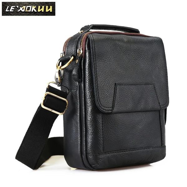 Original cuero masculino diseño casual escuela hombro mensajero bandolera moda universidad tableta totalizador mochila satchel 150b 240307