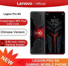 Original Lenovo Legion Pro 5G Smartphone Snapdragon 865 Plus 665039039 Écran 144Hz 64MP CAMERIE 5000MAH 90W SUPERSION NFC3598920