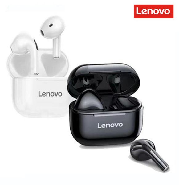 Écouteurs intra-auriculaires sans fil d'origine Lenovo LivePods LP40 TWS Bluetooth 50, contrôle tactile, suppression du bruit, écouteurs intra-auriculaires pour sport Ster7498156