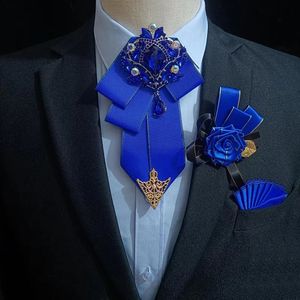 Broche de bowtie de lujo original 3 PCS SET Men Mujeres Banquete Banquete de boda Suits Bow Tie High End Jewelry Gifts 2312222