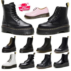 Boots de créateurs de luxe originaux femme Dr Marteens tous les mots de femmes roses noirs hommes Dr Matrens Dr Martines Platform Sottom Winter Snow célèbre Sneakers