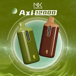 Original MaskKing Axi 12000 Puffs E-cigarette jetable 600mAh Batterie rechargeable 10 Saveurs 2% 5% Capacité Bobine 22ml OEM ODM VAPE