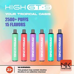 Originele Maskking Hoge GTS 2500 Rookwolken Wegwerp E-sigaretten Vape Pen starterkit 8,5 ml Pod 1500 mah Batterij