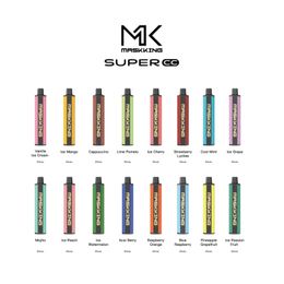 Original Maskking Super CC 2500 Puffs Jetable E cigarettes Vape Pen kit de démarrage 8,5 ml Pod 1500 mah Batterie Chine Authentique vapoteurs en gros desechables bouffée