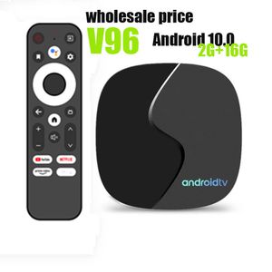 2024 prix de gros nouveau V96 Android 10 TV Box H313 2G + 16G 2.4 + 5g WiFi Android TV Box V96