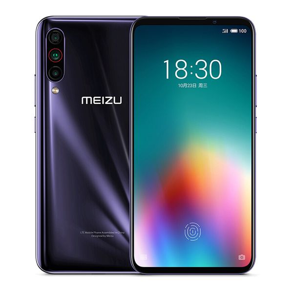 Téléphone portable d'origine Meizu 16T 4G LTE 8 Go de RAM 128 Go 256 Go de ROM Snapdragon 855 Octa Core 6,5 pouces plein écran 16MP identification d'empreintes digitales téléphone portable