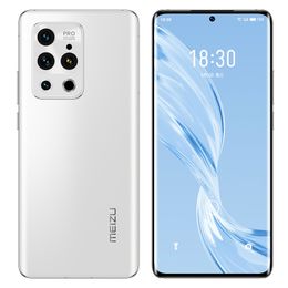 Téléphone portable d'origine Meizu 18 Pro 5G 8 Go de RAM 128 Go 256 Go de ROM Snapdragon 888 50MP AR AI HDR NFC 4500mAh Android 6.7 "AMOLED plein écran ID d'empreintes digitales visage téléphone portable intelligent